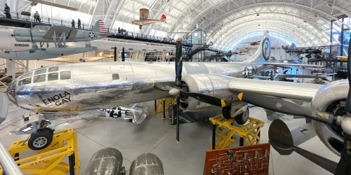 Enola Gay B-29 bomber that dropped atomic bomb displayed in Virginia museum
