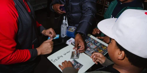 Young Pokémon Card Traders Build Investment Portfolios on Playgrounds