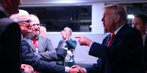 The Real Reason Trump Just Revived His Viral 'Tim Apple' Nickname for Tim Cook